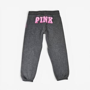 Y2k Pink Victoria's Secret Sweatpants Capri 07' - Small